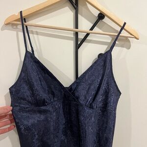 La SENZA Midnight Blue Floral Slip